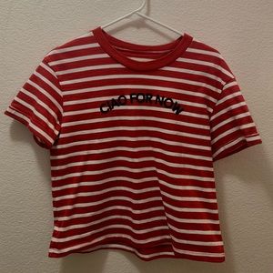 Madewell Red Striped Tee